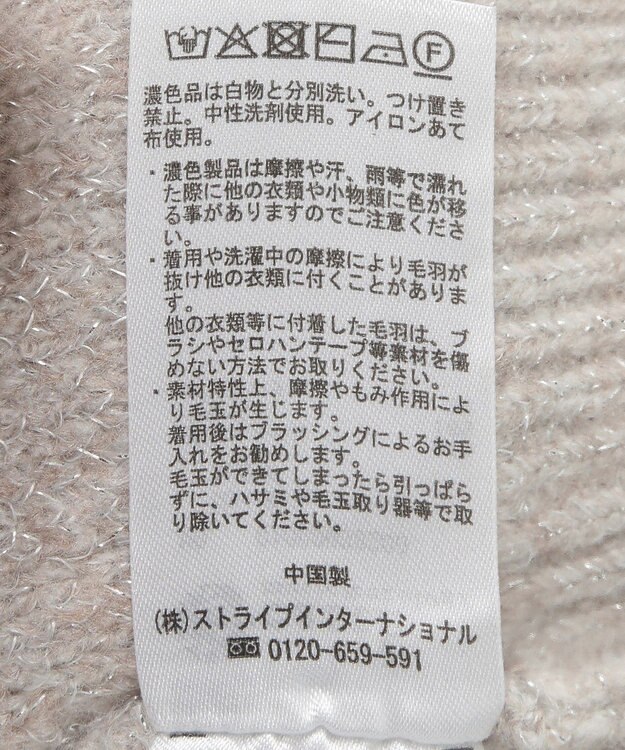 earth music&ecology ラメグラデーションニットプルオーバー Beige