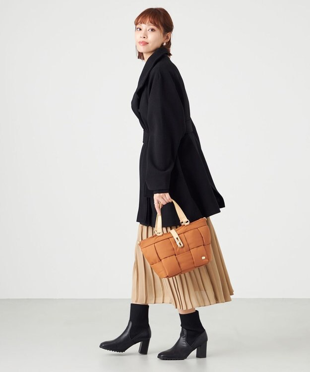 LA BAGAGERIE パデットブロック2WAYミニトート キャメル