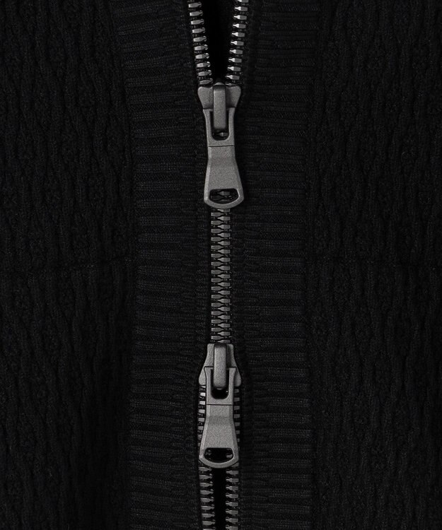 JOSEPH HOMME 【新柄】  ヴィスコースリンクス　ジップアップニットフーディー ブラック系