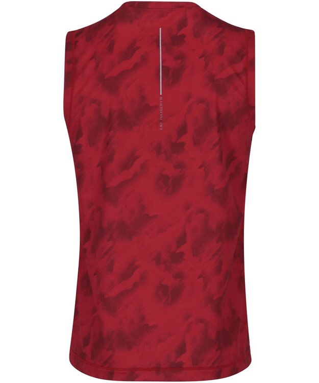 CW-X 【MEN】 CW-X トップス 【薄軽ランニングシャツ】 ノースリーブ タンクトップ Ｕネック 吸汗速乾性(本体) メンズ DLO150 /ワコール レッド