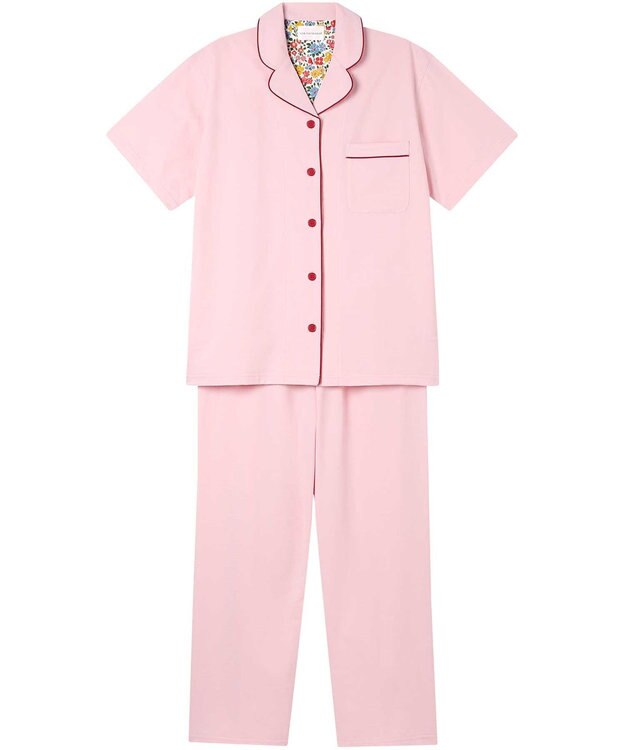 une nana cool 【綿混】両染ジャージ半袖パジャマ MADE WITH LIBERTY FABRIC PO