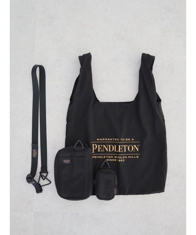 CRAFT STANDARD BOUTIQUE ＜PENDLETON × MARIE INABA＞ MULTI NECK POUCH Black