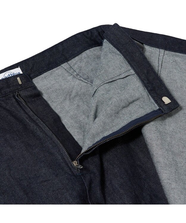 woadblue サイズ追加 ＜坪田あさみさんコラボ＞デニムラップスカート DARK BLUE