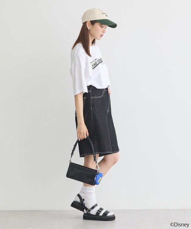 earth music&ecology Ｐｌｕｔｏ／プリントビッグＴＥＥ Off White