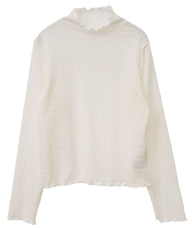 Green Parks ・Ｐｅｔｉｔ　Ｆｌｅｕｒ　ジャカードハイネックロンＴＥ Off White