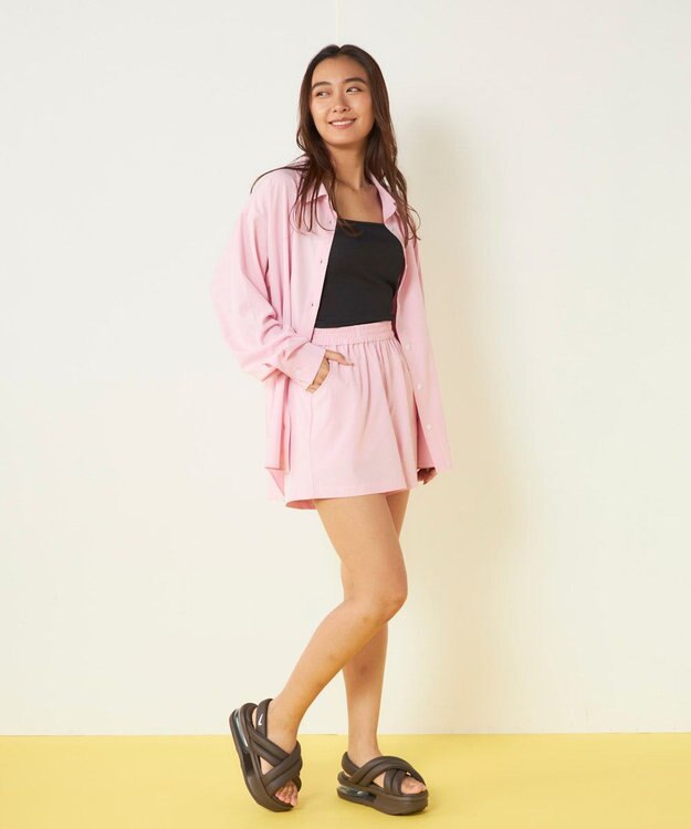 OP／FILA 【ocean pacific】デイリーショートパンツ/UVカット ピンク