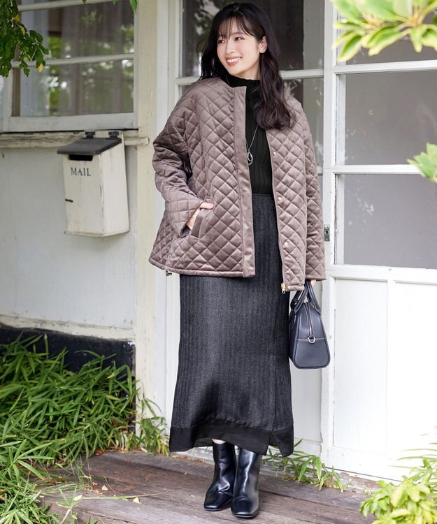 Tiaclasse 【新色追加・洗える】ランダムリブニットプルオーバー ブラックA