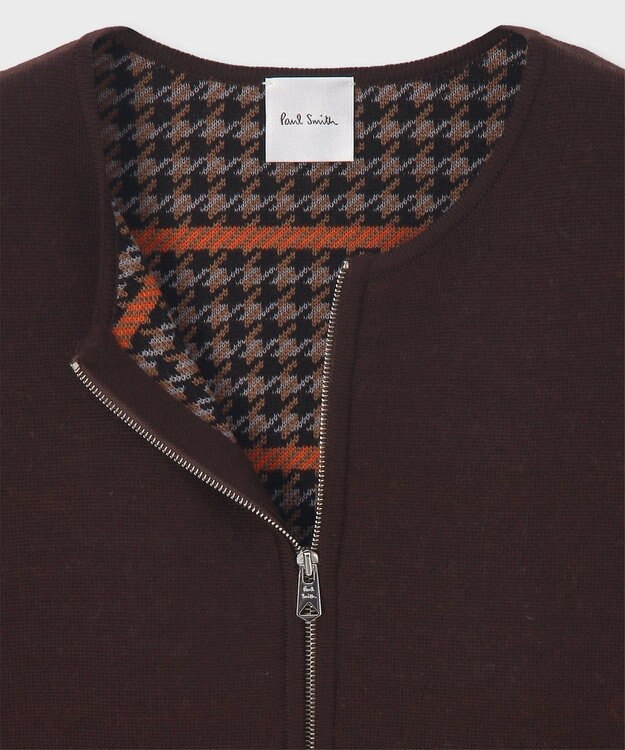 Paul Smith ダブルフェイス ジップアップ ジャケット チョコレートブラウン