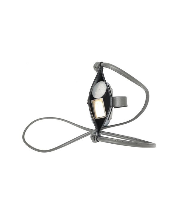 style code 【PADMA/パドマ】ベルトデザイン　シュリンクレザーマルチポシェット ブルーグレー