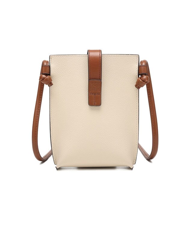 style code 【PADMA/パドマ】ベルトデザイン　シュリンクレザーマルチポシェット アイボリー