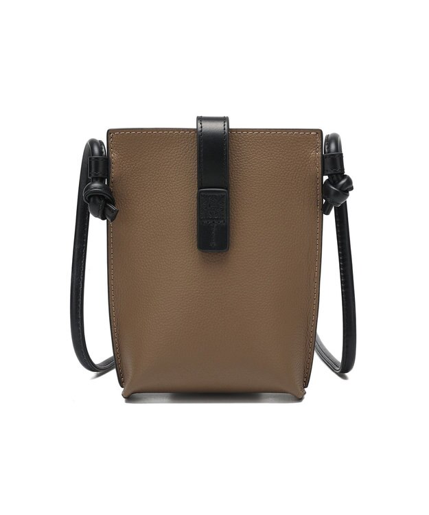 style code 【PADMA/パドマ】ベルトデザイン　シュリンクレザーマルチポシェット グレージュ