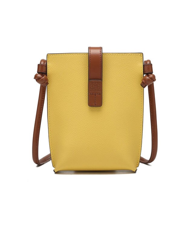 style code 【PADMA/パドマ】ベルトデザイン　シュリンクレザーマルチポシェット イエロー