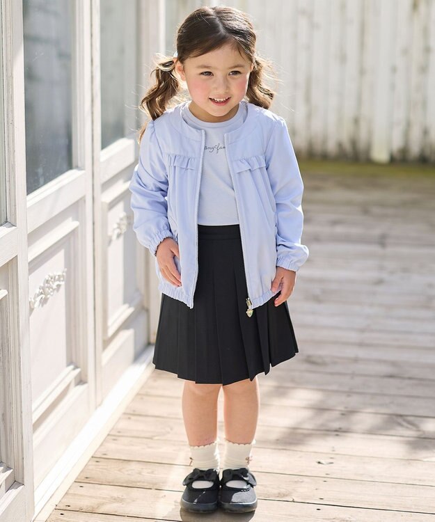 ANY KIDS シャカシャカ リバーシブルゾン サックスブルー