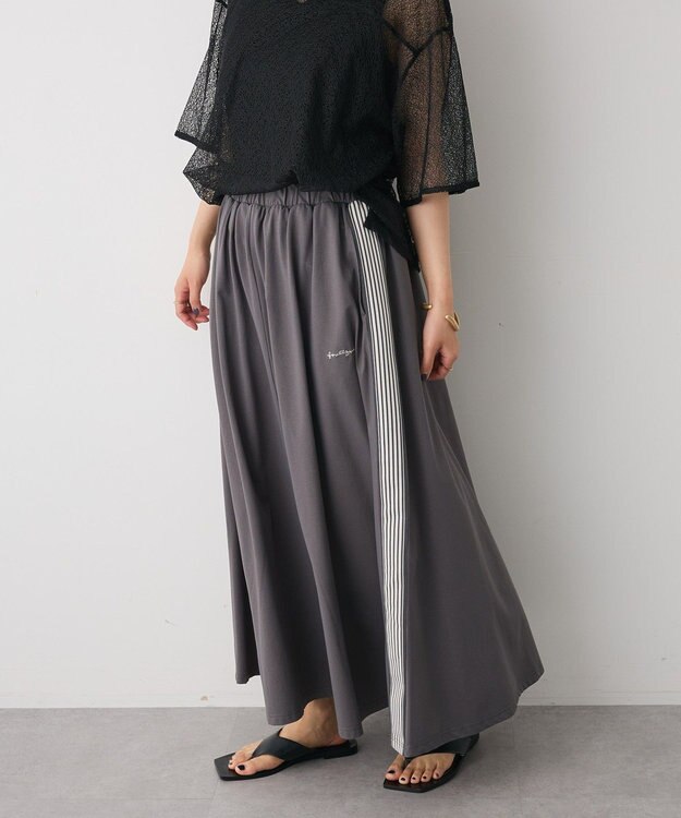 CRAFT STANDARD BOUTIQUE 接触冷感/UVカット/速乾 トラックスカート Charcoal Gray