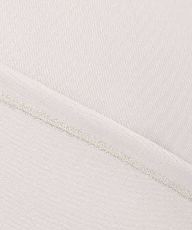 ICB L 【洗える】シャイニースムース ハイネックカットソー ライトグレー系