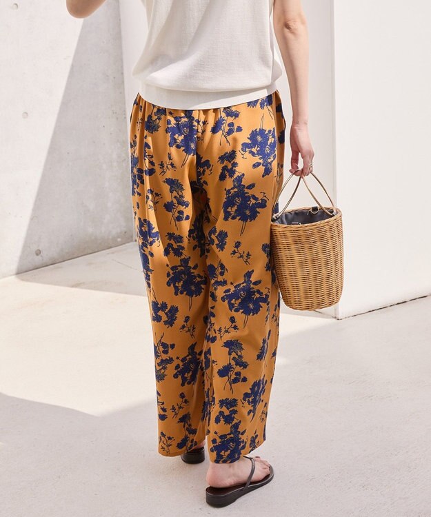 AMERICAN HOLIC 【WEB限定】アソートギャザー柄パンツ Brown