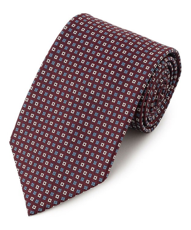 J.PRESS MEN 【GEOMETRIC JACQUARD COLLECTION】ジオメトリックジャガード ネクタイ ワイン系7