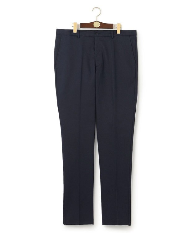 J.PRESS MEN 【KING SIZE】ピースダイ トリコチンストレッチパンツ ネイビー系