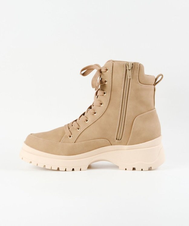 BONTRE 【MIONOTIS/ミオノティス】レースアップタンクソールショートブーツ/41012 ベージュ