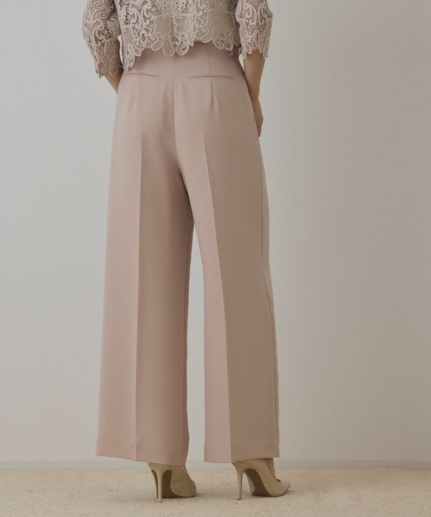 GRACE CONTINENTAL ハイウエストワイドパンツ ピンク