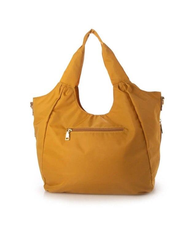 UNBILLION cachecache ナイロンマルチポケット2wayトート マスタード