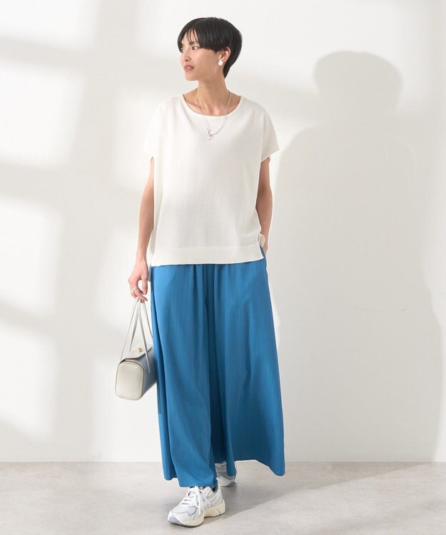 AMERICAN HOLIC フレンチスリーブニットプルオーバー Off White