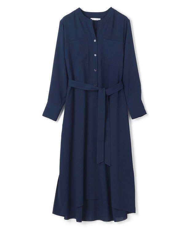 BEIGE， 【WEB限定】MANASLU / ロングシャツワンピース Navy