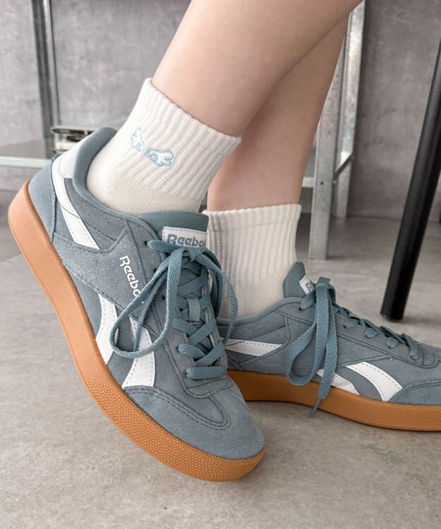 WEGO 刺繍アンクルパイルソックス 柄1