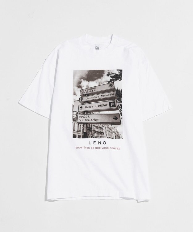 LENO PHOTO T-SHIRT 【UNISEX】/ フォトTシャツ WHITE