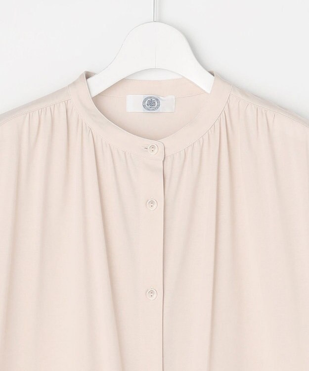 J.PRESS LADIES L 【WEB限定】プレーティングジャージー ワンピース グレージュ系