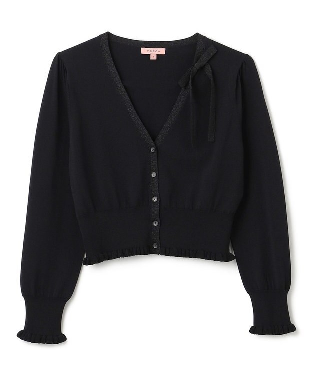 TOCCA SWEET TIE カーディガン ブラック系