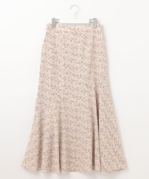 Feroux フラワーモチーフプリント スカート アイボリー系1