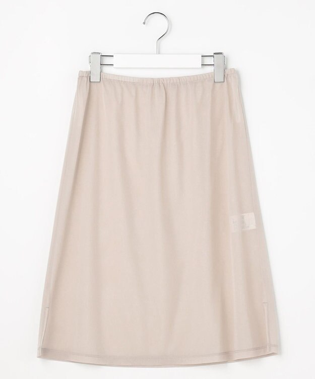 J.PRESS LADIES L 【WEB限定】プレーティングジャージー ワンピース グレージュ系
