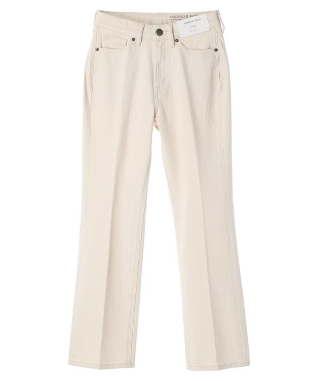 AMERICAN HOLIC センタープレスフレアデニム Ivory