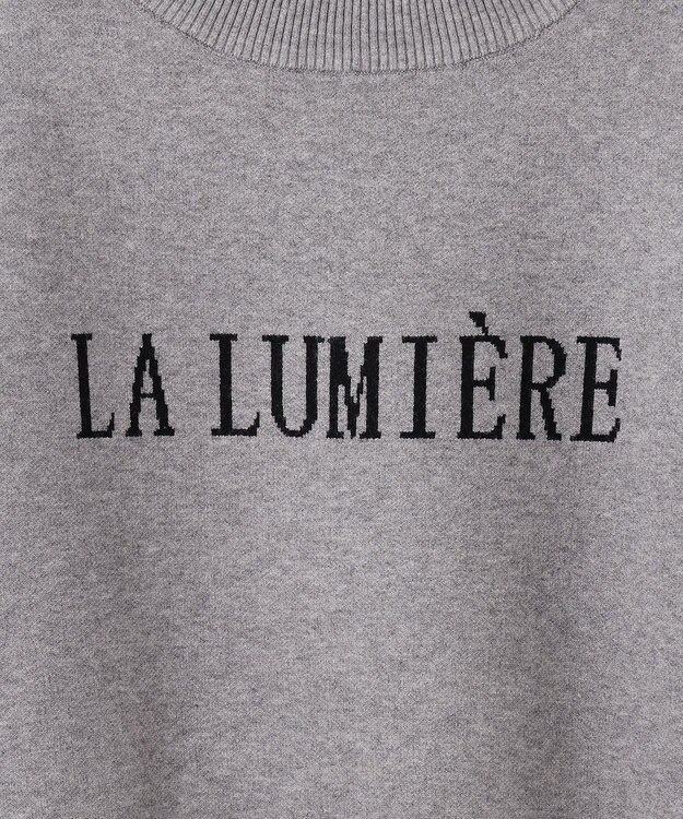 SHARE PARK LADIES フロントロゴショートプルオーバー ライトグレー系