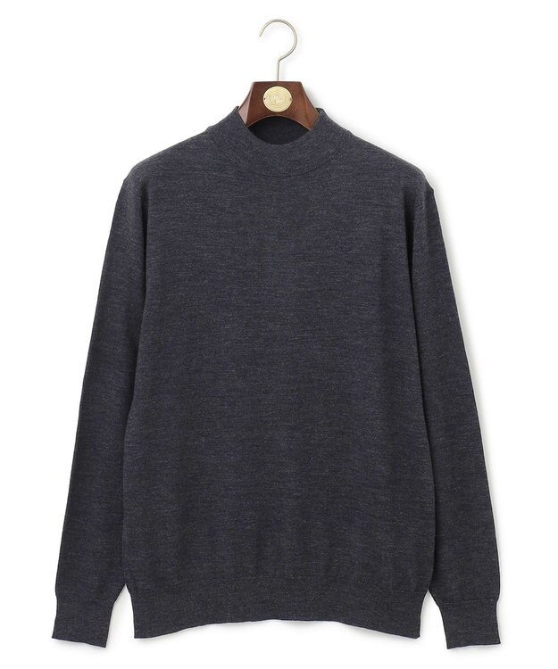 J.PRESS MEN 【WEB限定 / ジャケットインに最適】モックネック ニット グレー系