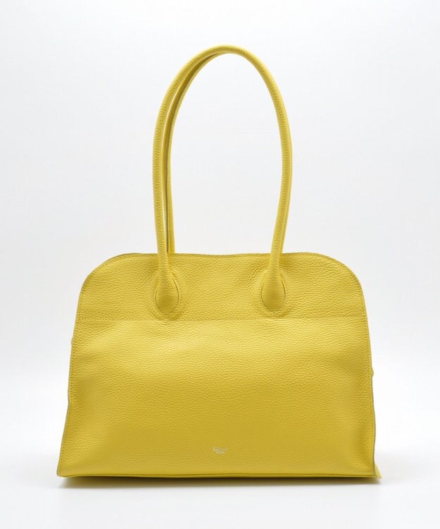 blancle シュリンクレザー ワイドボストン イエロー