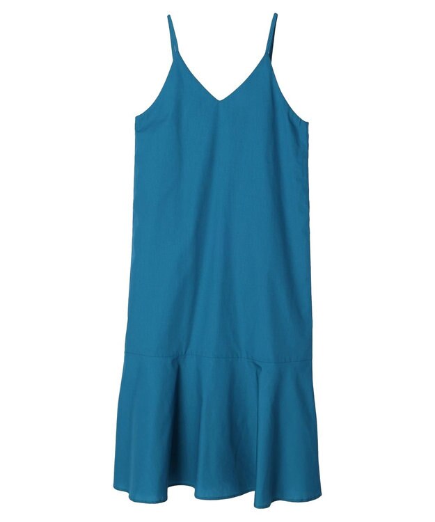 earth music&ecology Ｖネック裾切替キャミワンピース Deep Blue