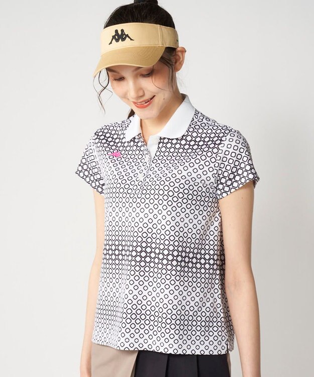 FILA GOLF／marie claire 【Kappa】半袖ポロシャツ ホワイト
