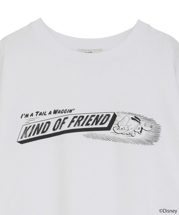 earth music&ecology Ｐｌｕｔｏ／プリントビッグＴＥＥ Off White