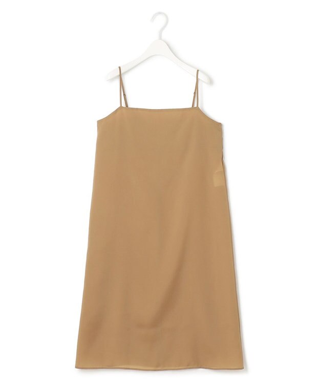 ICB L 【洗える】 キュプラシルクローン ワンピース キャメル系