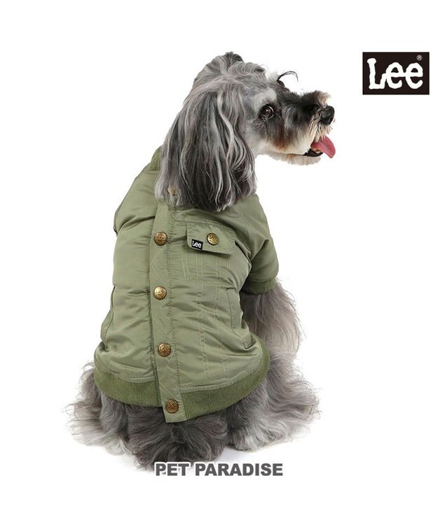 PET PARADISE Lee ライダースブルゾン 小型犬 カーキ