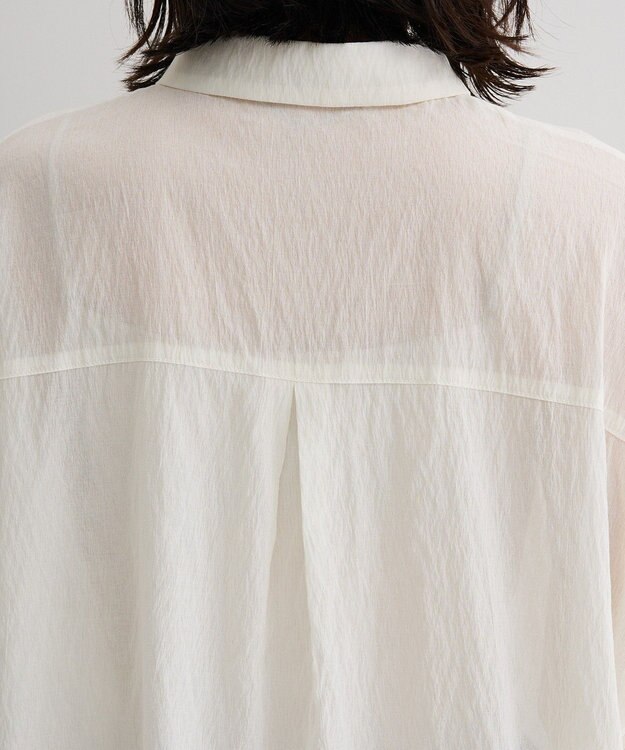 Green Parks タック入りオーバーサイズシャツ Off White