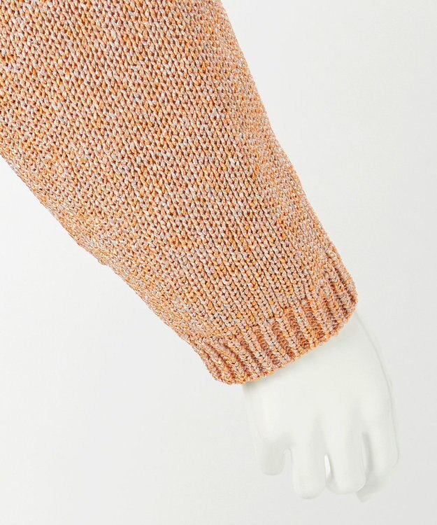 23区 【GOLD LABEL】マーブルコイル Vネック ニット オレンジ系3