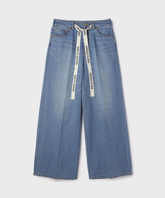 GRACE CONTINENTAL 10ozムラ糸デニムパンツ ブルー