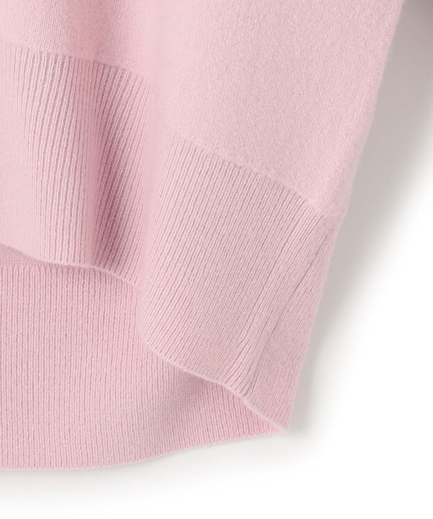 ICB 【洗える】ウールカシミヤ Vネックカーディガン ピンク系