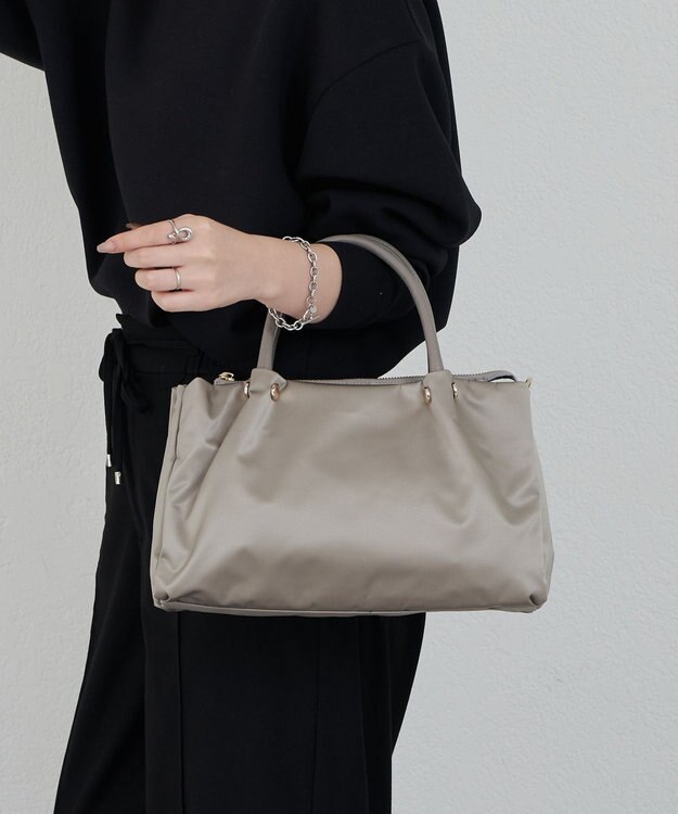 russet ナイロン三層2WAYミニトートバッグ(CE-1580) Gray