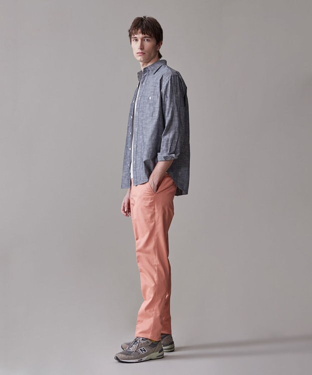 J.PRESS MEN 【洗える】コットンダンガリー シャツ / レギュラー ブラック系