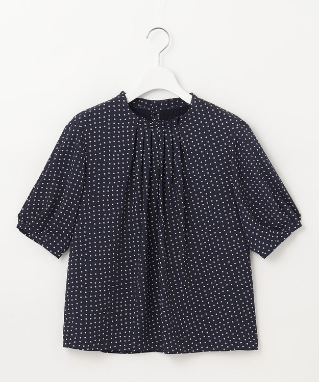 J.PRESS LADIES スクエアキカプリント カットソー ネイビー系5