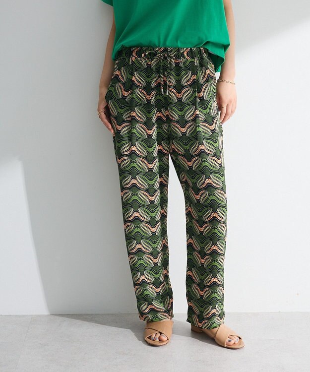 Green Parks 柄イージーパンツⅢ（テーパード） Green